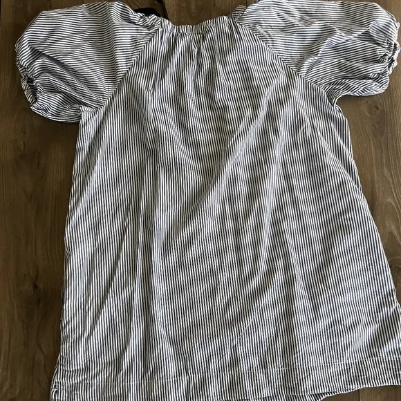 Elegant Black and White Striped Mini Dress - Picture 8 of 9